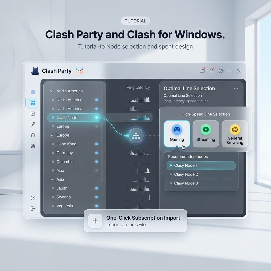 Clash Party 客户端界面展示与订阅配置